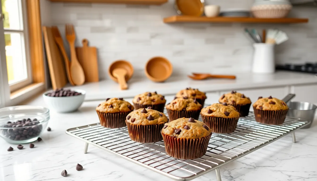 Easy Double Chocolate Chip Muffins Recipe - Bakery-Style & Ultra Moist 6 Easy Double Chocolate Chip Muffins Recipe - Bakery-Style & Ultra Moist 5