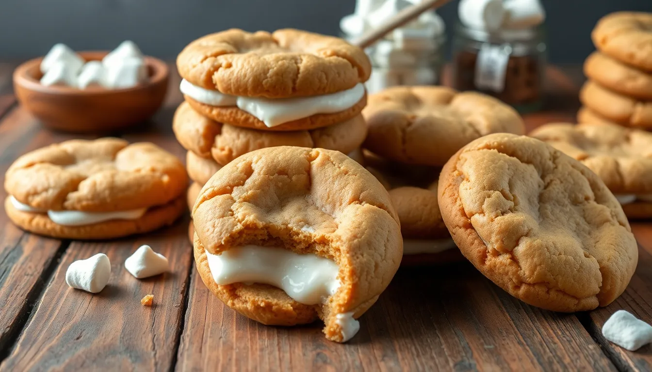 Easy Fluffernutter Cookies Recipe: Soft Peanut Butter Marshmallow Cookie Perfection 6 Easy Fluffernutter Cookies Recipe: Soft Peanut Butter Marshmallow Cookie Perfection 5