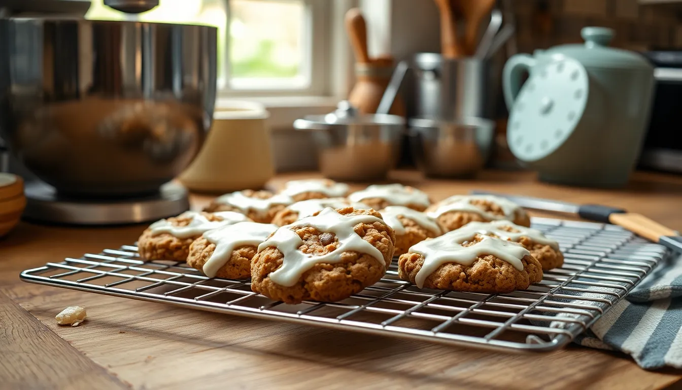 Best Iced Oatmeal Cookies Recipe: Chewy & Sweet with Vanilla Glaze 6 Best Iced Oatmeal Cookies Recipe: Chewy & Sweet with Vanilla Glaze 5