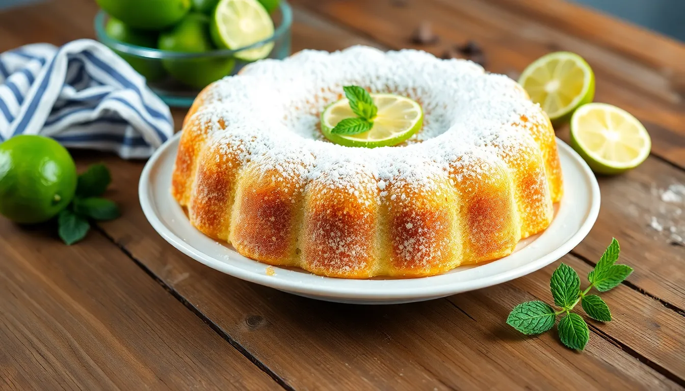 Easy Key Lime Pound Cake Recipe: Tropical Citrus Dessert with Tangy Glaze 5
