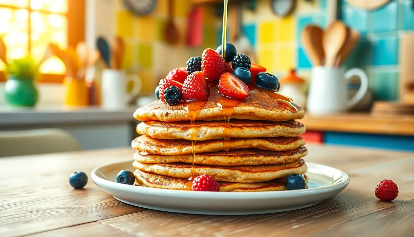 Fluffy Oat Flour Pancakes Recipe: Healthy 15-Minute Breakfast (Gluten-Free!) 6 Fluffy Oat Flour Pancakes Recipe: Healthy 15-Minute Breakfast (Gluten-Free!) 5