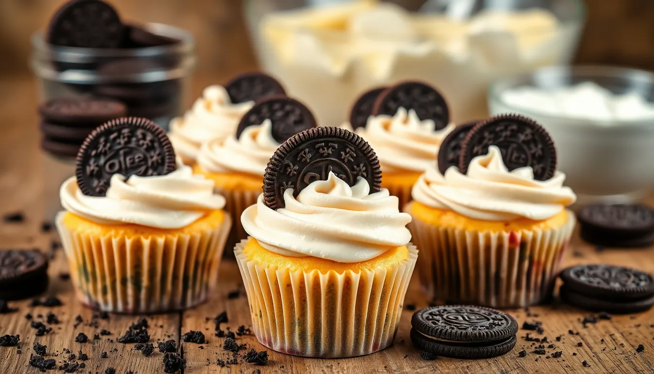 Easy Oreo Cupcakes Recipe: Rich Chocolate Cupcakes with Oreo Buttercream Frosting 6 Easy Oreo Cupcakes Recipe: Rich Chocolate Cupcakes with Oreo Buttercream Frosting 5