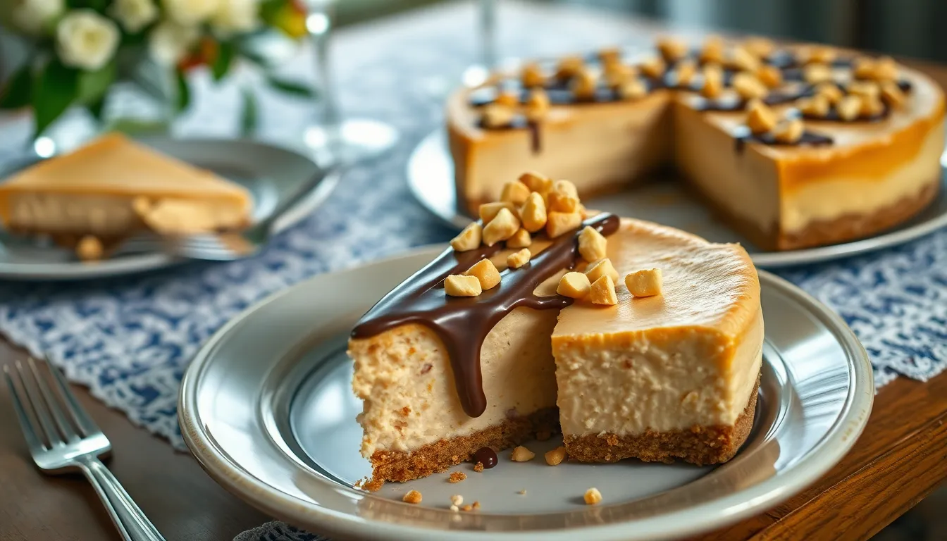 The Ultimate Peanut Butter Cheesecake Recipe (No-Crack, Restaurant-Quality!) 6 The Ultimate Peanut Butter Cheesecake Recipe (No-Crack, Restaurant-Quality!) 5