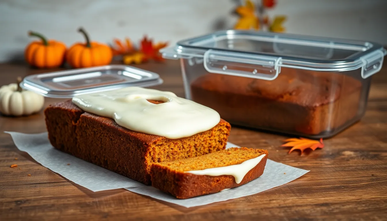Easy Pumpkin Bread with Cream Cheese Frosting Recipe (Moist & Perfect!) 6 Easy Pumpkin Bread with Cream Cheese Frosting Recipe (Moist & Perfect!) 5