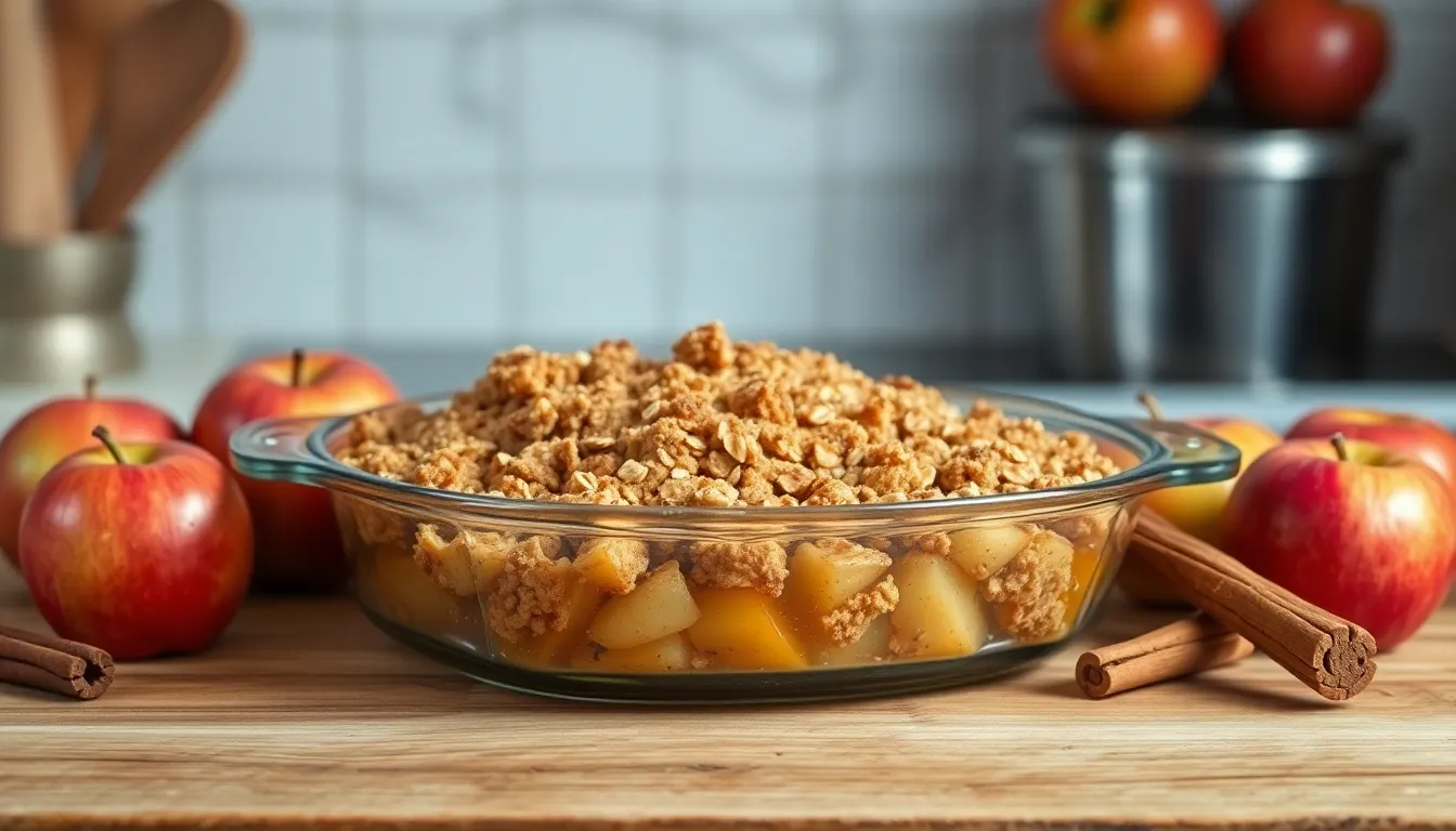 Easy Apple Crisp Without Oats Recipe - Buttery Streusel Topping in 50 Minutes 8 Easy Apple Crisp Without Oats Recipe - Buttery Streusel Topping in 50 Minutes 7