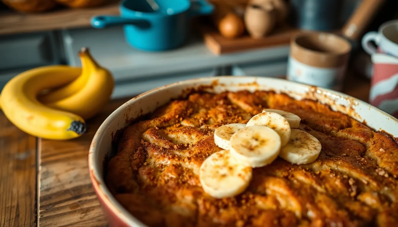 Easy Banana Bread Pudding Recipe: Transform Leftover Bread into Creamy Dessert 8 Easy Banana Bread Pudding Recipe: Transform Leftover Bread into Creamy Dessert 7