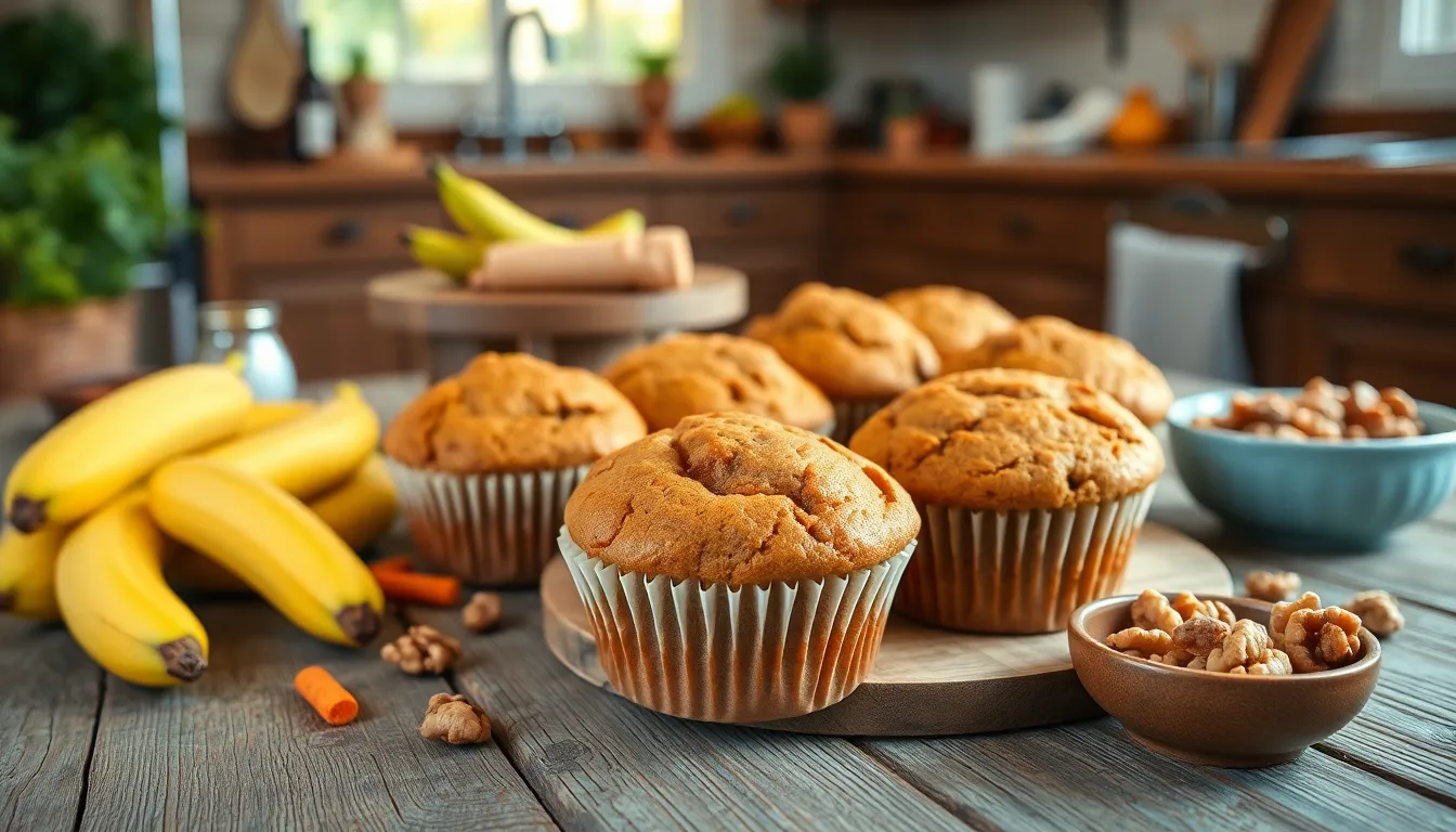 Easy Banana Carrot Muffins Recipe - Moist, Healthy & Family-Friendly 7