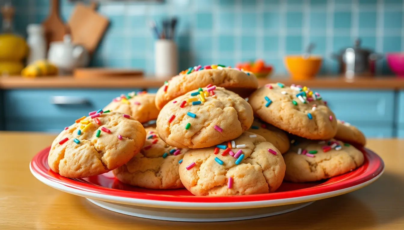 Easy Birthday Cake Cookies Recipe: Soft & Chewy with Rainbow Sprinkles 8 Easy Birthday Cake Cookies Recipe: Soft & Chewy with Rainbow Sprinkles 7
