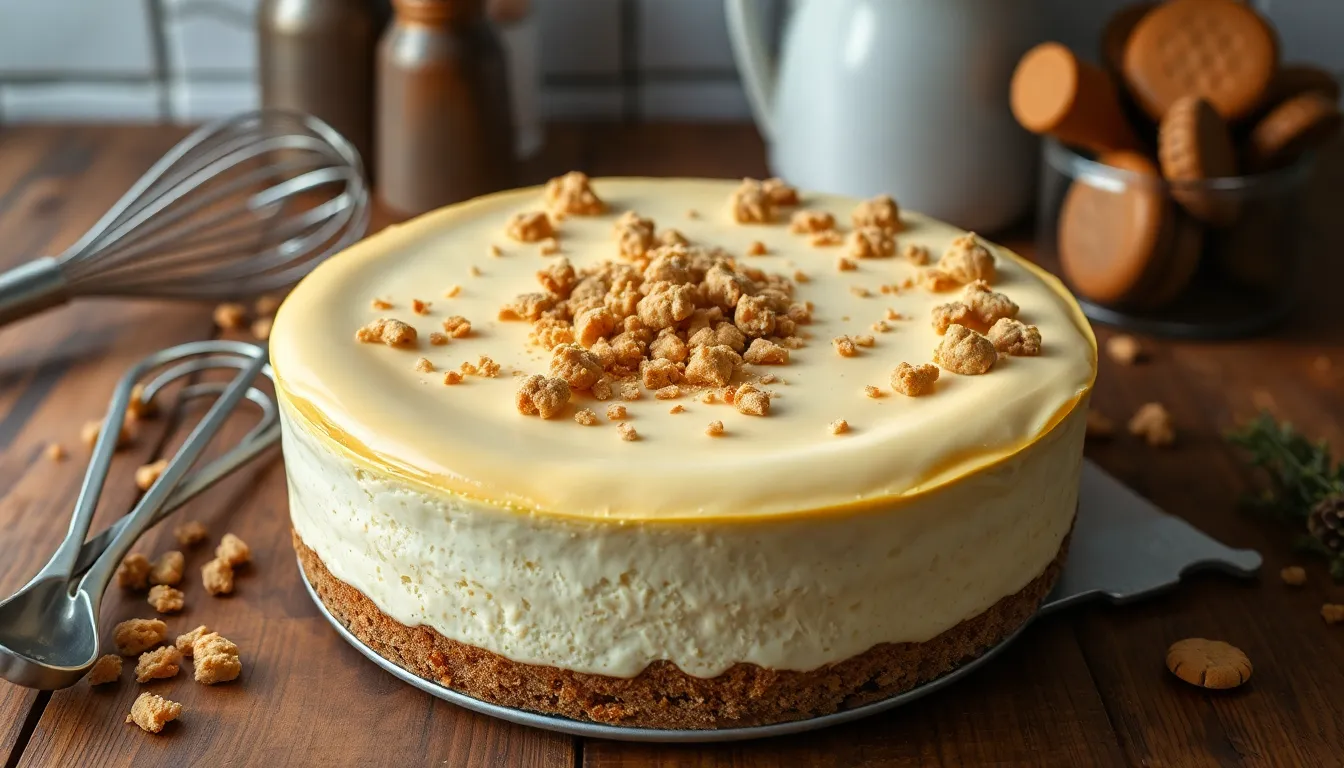 Ultimate Biscoff Cheesecake Recipe: Easy No-Crack Method + Pro Tips 8 Ultimate Biscoff Cheesecake Recipe: Easy No-Crack Method + Pro Tips 7