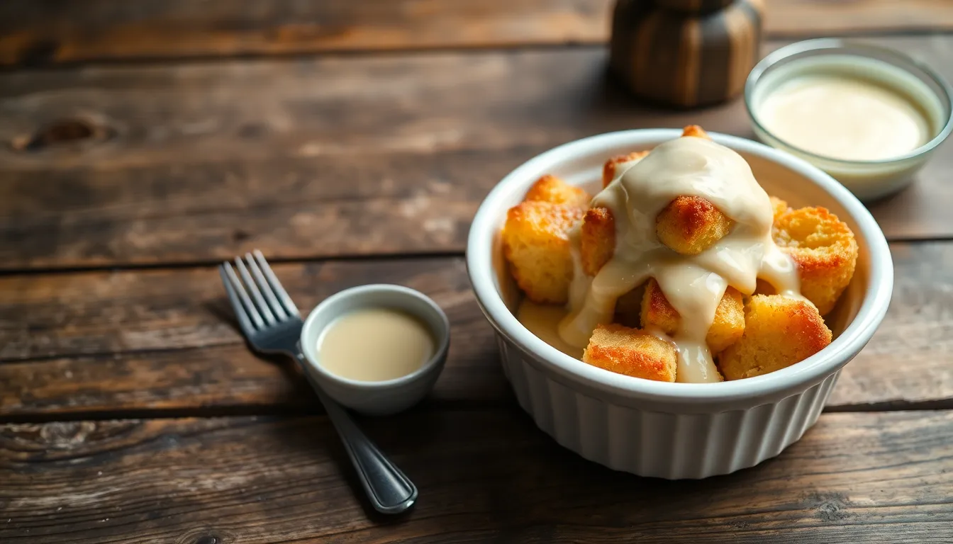 Perfect Bread Pudding with Vanilla Sauce Recipe (Easy & Make-Ahead!) 8 Perfect Bread Pudding with Vanilla Sauce Recipe (Easy & Make-Ahead!) 7
