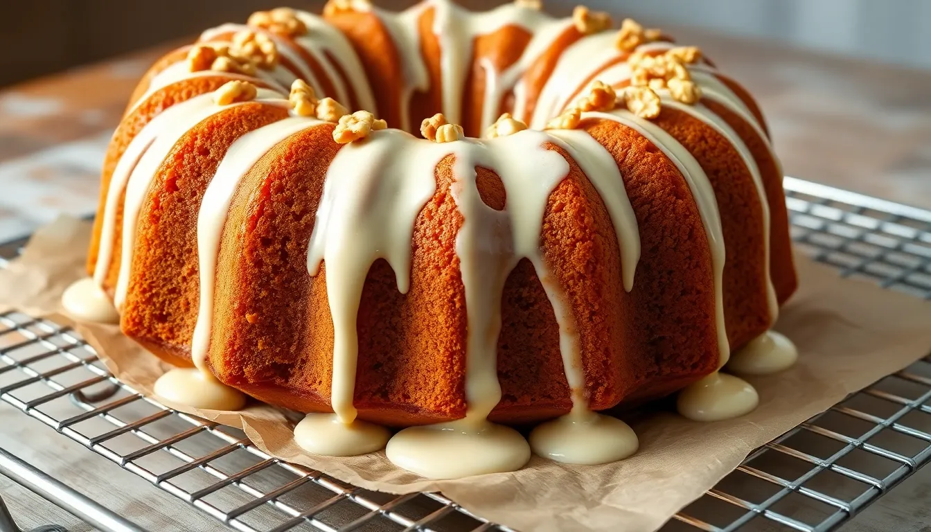 Moist Carrot Bundt Cake Recipe with Cream Cheese Glaze (Easy & Delicious!) 8 Moist Carrot Bundt Cake Recipe with Cream Cheese Glaze (Easy & Delicious!) 7