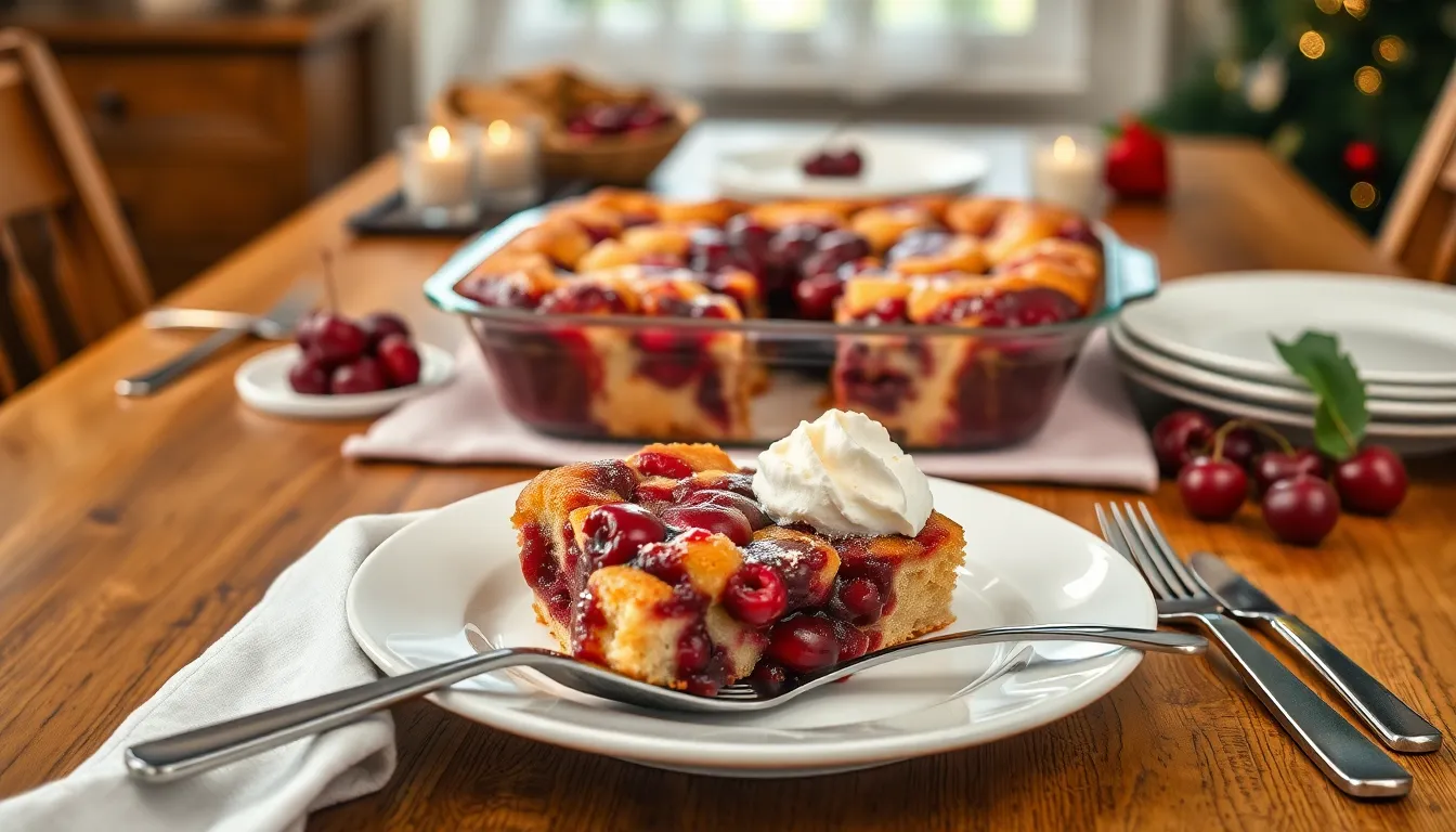 Easy Cherry Dump Cake Recipe: 5-Ingredient Dessert Ready in Under 1 Hour 8 Easy Cherry Dump Cake Recipe: 5-Ingredient Dessert Ready in Under 1 Hour 7