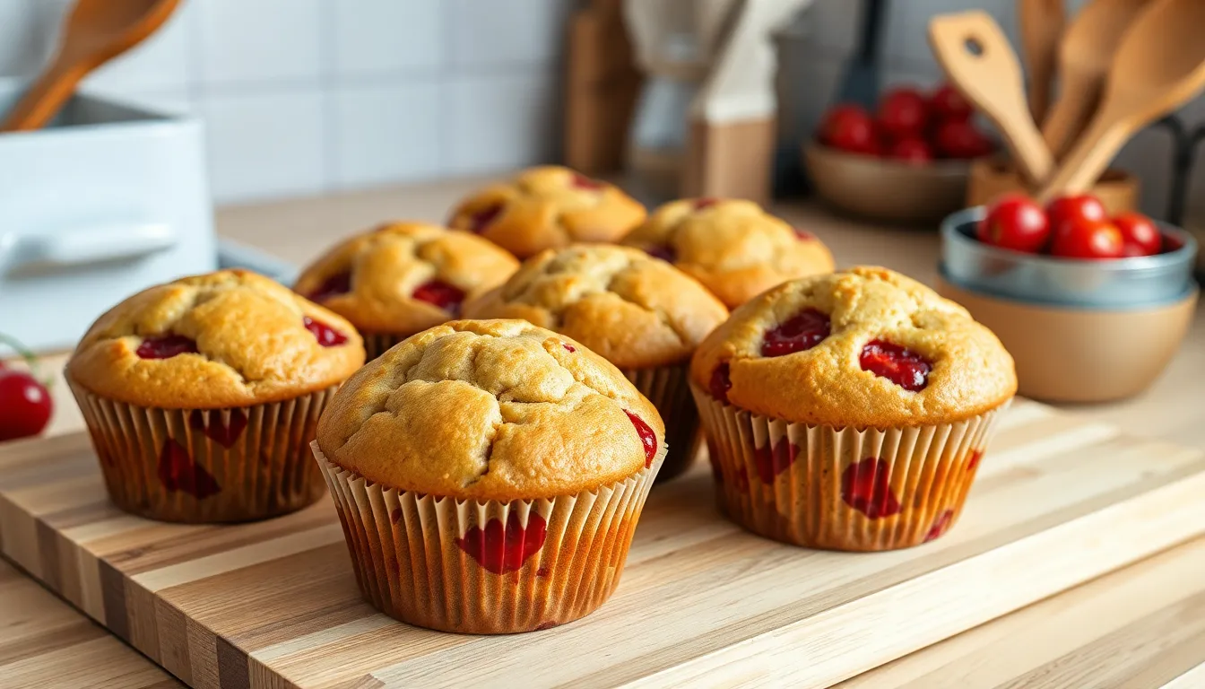 Easy Cherry Muffins Recipe: Fluffy, Bursting with Fresh Fruit (Ready in 30 Min!) 8 Easy Cherry Muffins Recipe: Fluffy, Bursting with Fresh Fruit (Ready in 30 Min!) 7