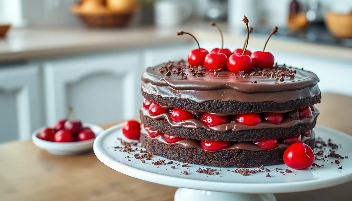 Ultimate Chocolate Cherry Cake Recipe: Moist Layers & Rich Cherry Filling 8 Ultimate Chocolate Cherry Cake Recipe: Moist Layers & Rich Cherry Filling 7