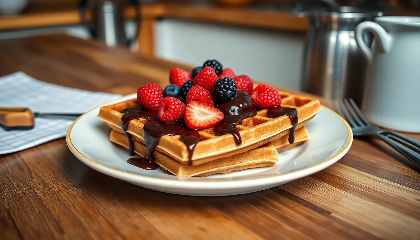 Easy Chocolate Waffles Recipe: Crispy, Fluffy & Ready in 30 Minutes 8 Easy Chocolate Waffles Recipe: Crispy, Fluffy & Ready in 30 Minutes 7
