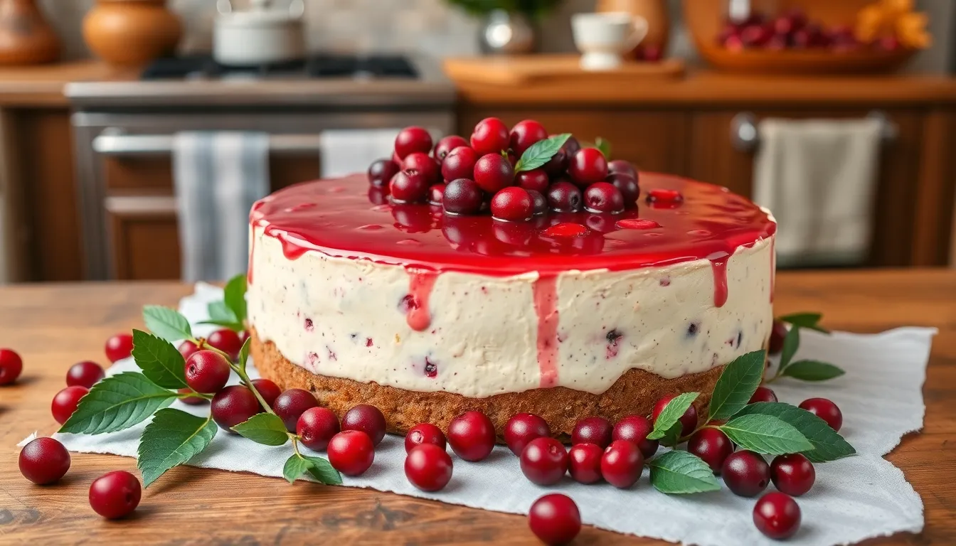 Perfect Cranberry Cheesecake Recipe: Creamy, Crack-Free Holiday Dessert 8 Perfect Cranberry Cheesecake Recipe: Creamy, Crack-Free Holiday Dessert 7