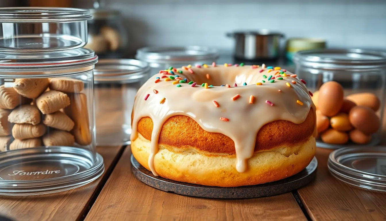 Easy Donut Cake Recipe: Make Bakery-Style Donuts in Cake Form at Home 8 Easy Donut Cake Recipe: Make Bakery-Style Donuts in Cake Form at Home 7