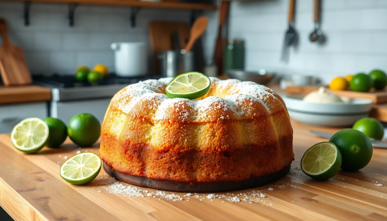 Easy Key Lime Pound Cake Recipe: Tropical Citrus Dessert with Tangy Glaze 7