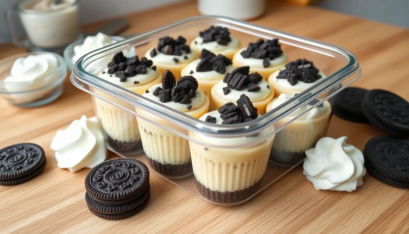 Easy Mini Oreo Cheesecakes Recipe - No Water Bath Required (Perfect for Parties!) 8 Easy Mini Oreo Cheesecakes Recipe - No Water Bath Required (Perfect for Parties!) 7