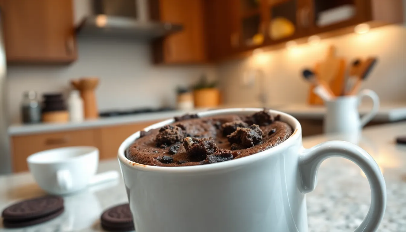 5-Minute Oreo Mug Cake Recipe: Easy Single-Serve Dessert in the Microwave 7