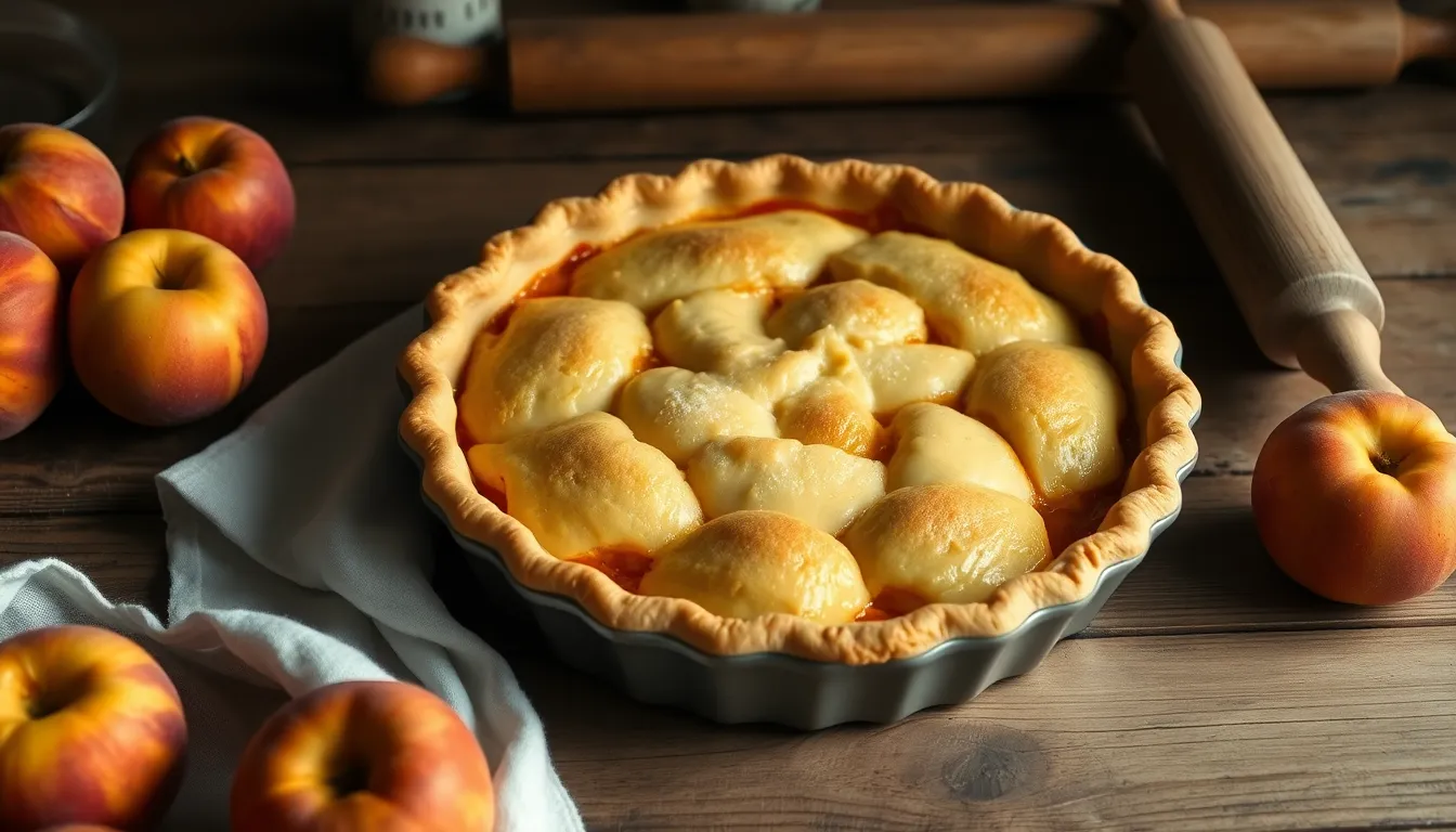 Easy Peach Cobbler with Pie Crust Recipe - Better Than Traditional Cobbler 8 Easy Peach Cobbler with Pie Crust Recipe - Better Than Traditional Cobbler 7