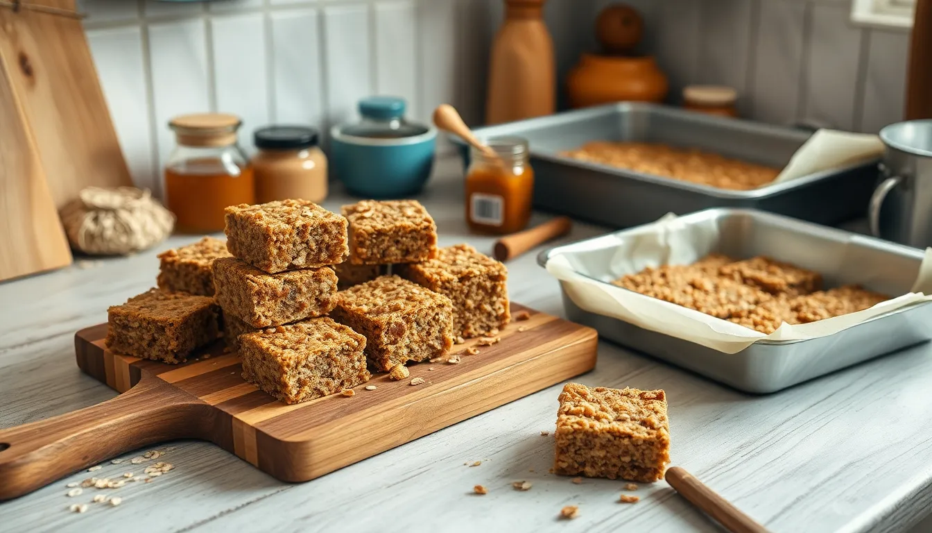 Easy Peanut Butter Oatmeal Bars Recipe (Ready in 30 Minutes!) 8 Easy Peanut Butter Oatmeal Bars Recipe (Ready in 30 Minutes!) 7