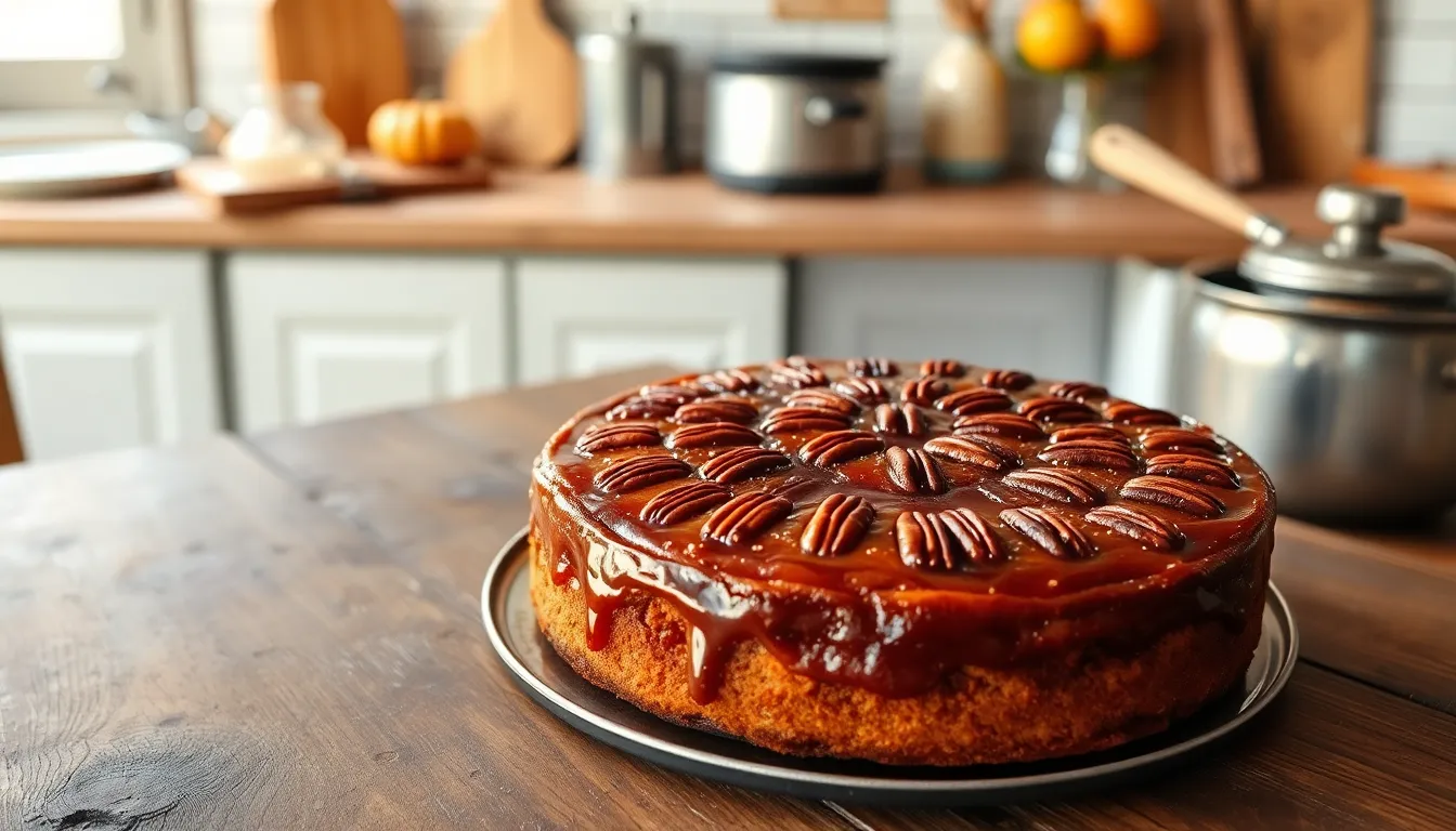 Easy Pecan Upside Down Cake Recipe (Better Than Pineapple!) 8 Easy Pecan Upside Down Cake Recipe (Better Than Pineapple!) 7