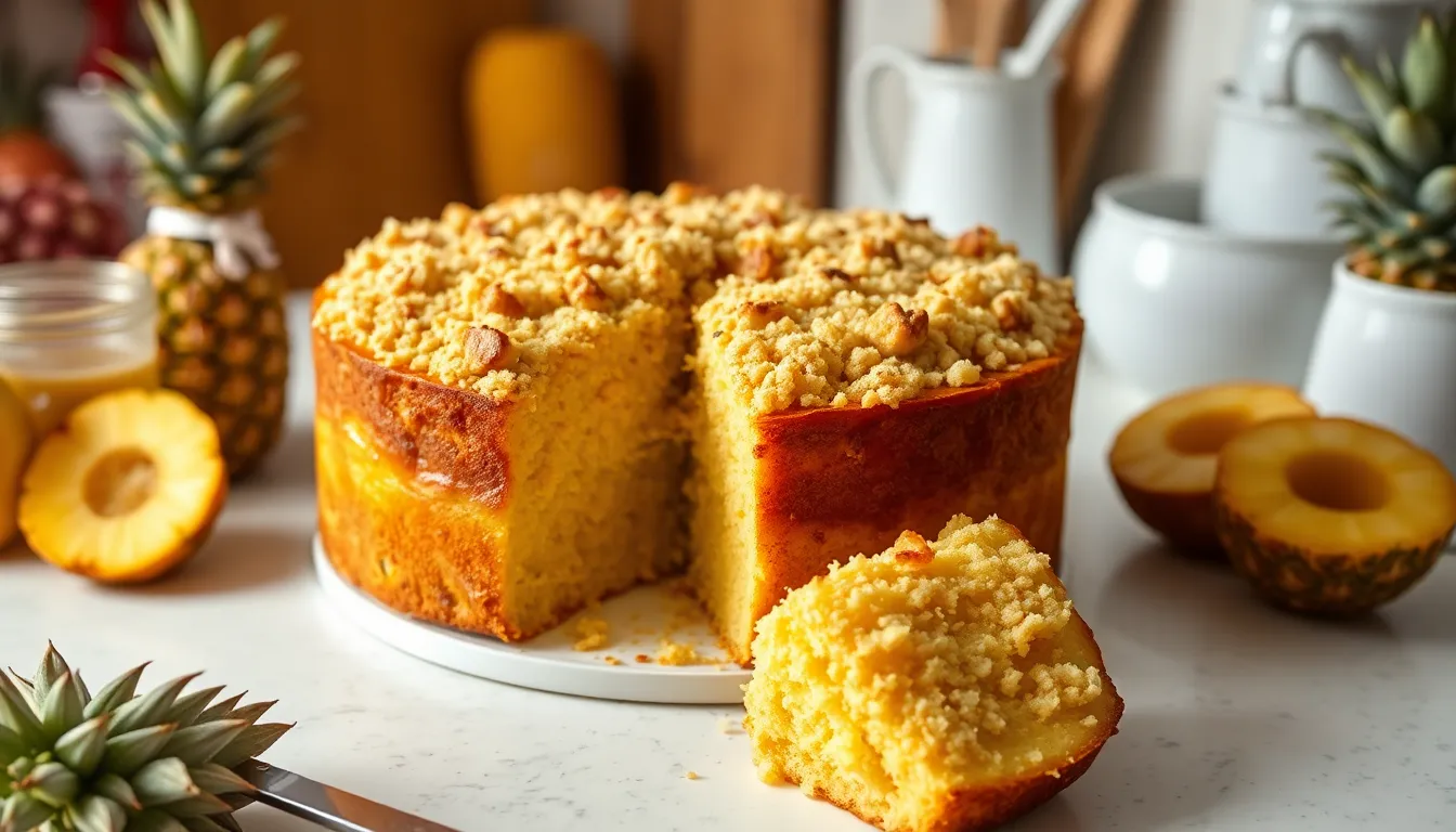 Easy Pineapple Dump Cake Recipe: 5 Ingredients, No Mixing Required 8 Easy Pineapple Dump Cake Recipe: 5 Ingredients, No Mixing Required 7