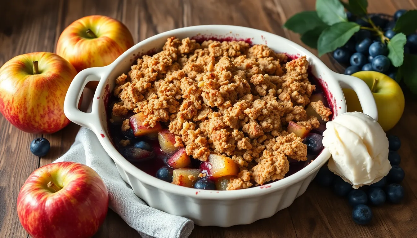 Easy Apple Blueberry Crisp Recipe - Perfect Fall Dessert in Under 1 Hour 10 Easy Apple Blueberry Crisp Recipe - Perfect Fall Dessert in Under 1 Hour 9