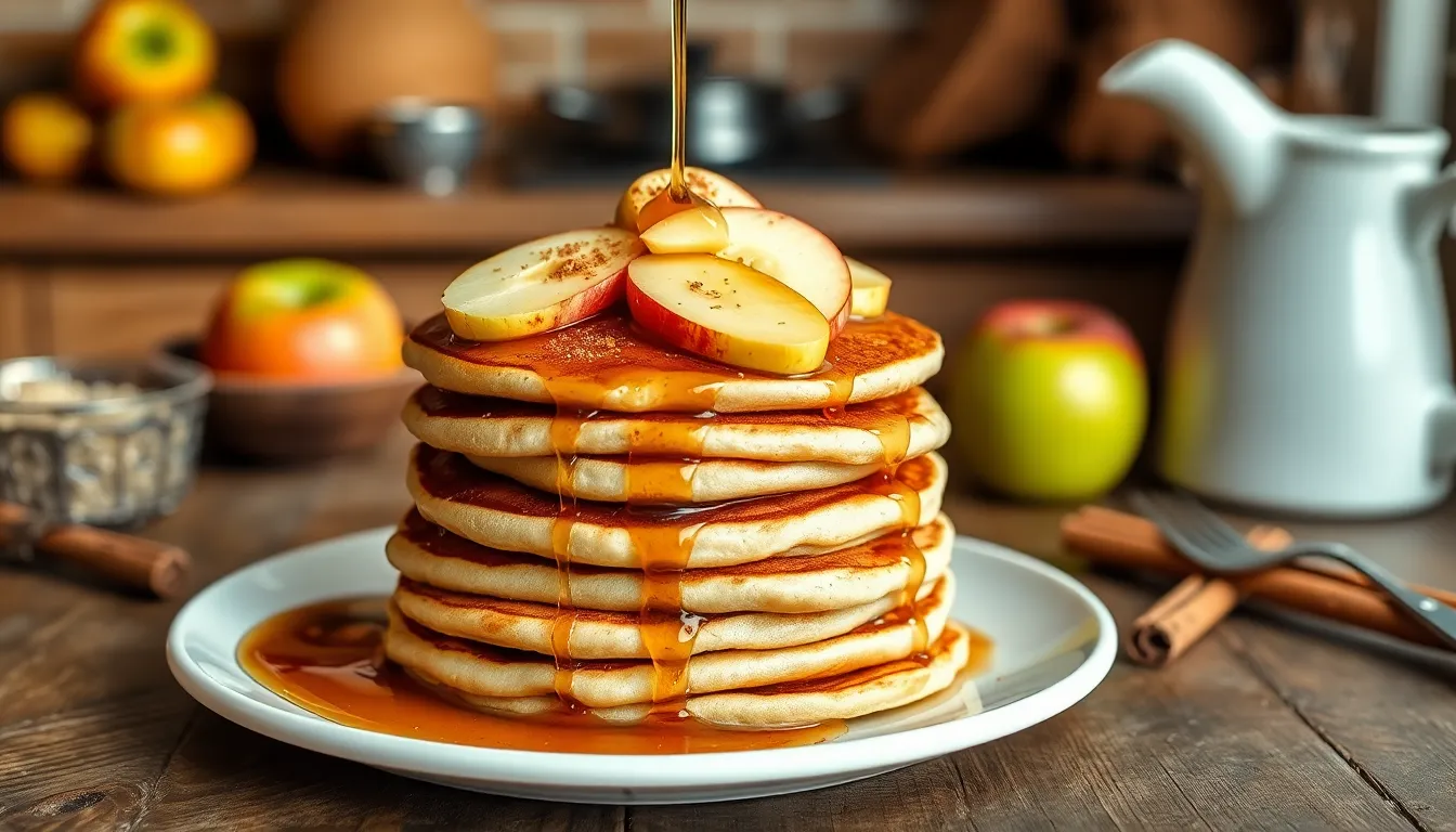 Easy Apple Cinnamon Pancakes Recipe - Fluffy, Spiced & Perfect for Fall 10 Easy Apple Cinnamon Pancakes Recipe - Fluffy, Spiced & Perfect for Fall 9