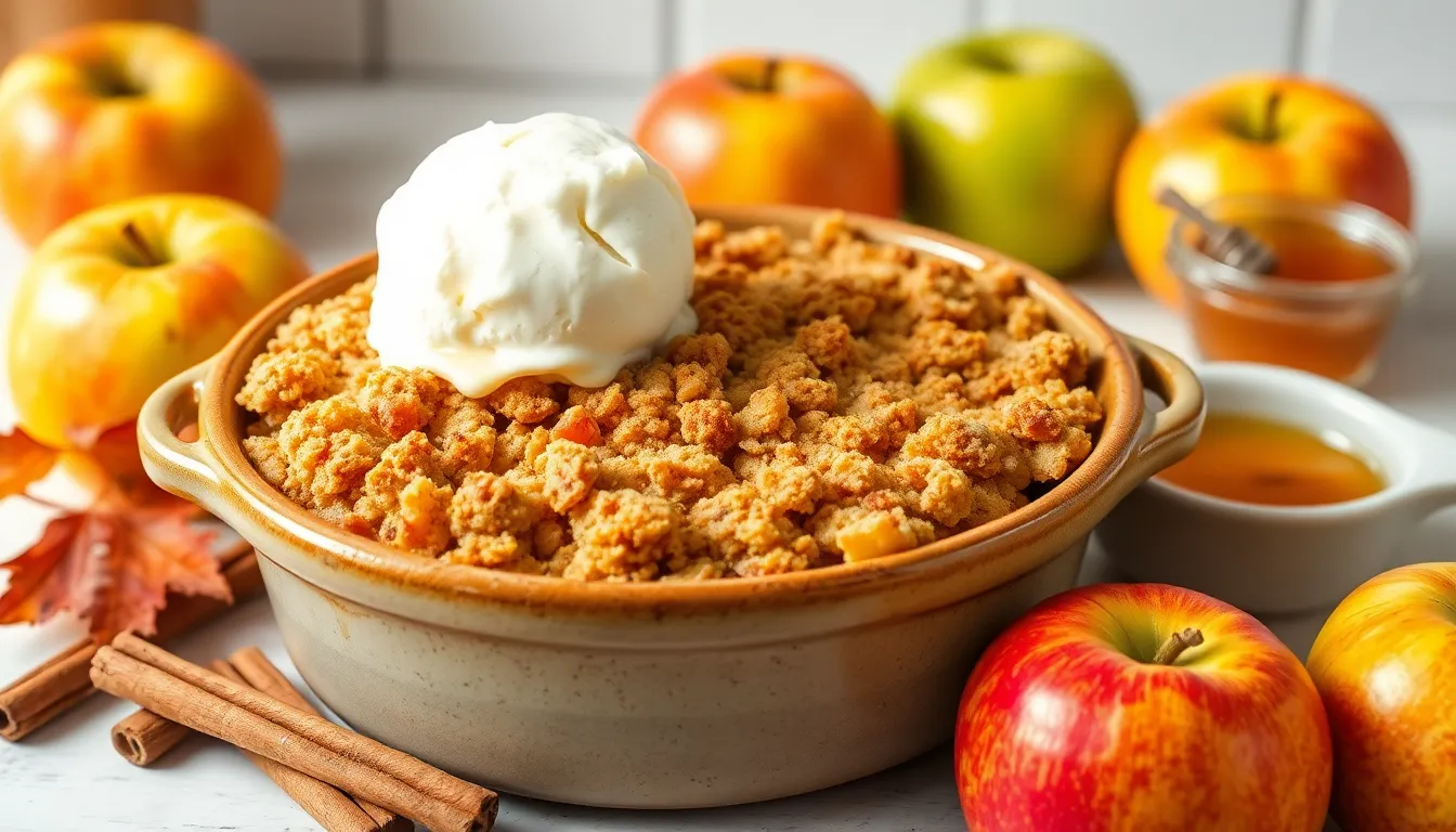 Easy Apple Crisp Without Oats Recipe - Buttery Streusel Topping in 50 Minutes 10 Easy Apple Crisp Without Oats Recipe - Buttery Streusel Topping in 50 Minutes 9