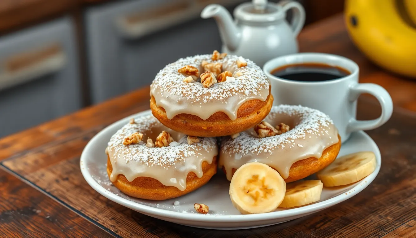 Fluffy Banana Donuts Recipe: Turn Overripe Bananas Into Sweet Treats in 30 Minutes 10 Fluffy Banana Donuts Recipe: Turn Overripe Bananas Into Sweet Treats in 30 Minutes 9