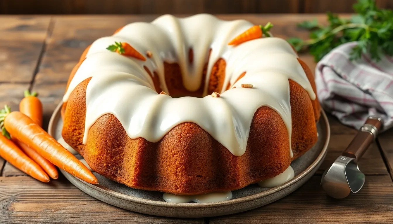 Moist Carrot Bundt Cake Recipe with Cream Cheese Glaze (Easy & Delicious!) 10 Moist Carrot Bundt Cake Recipe with Cream Cheese Glaze (Easy & Delicious!) 9