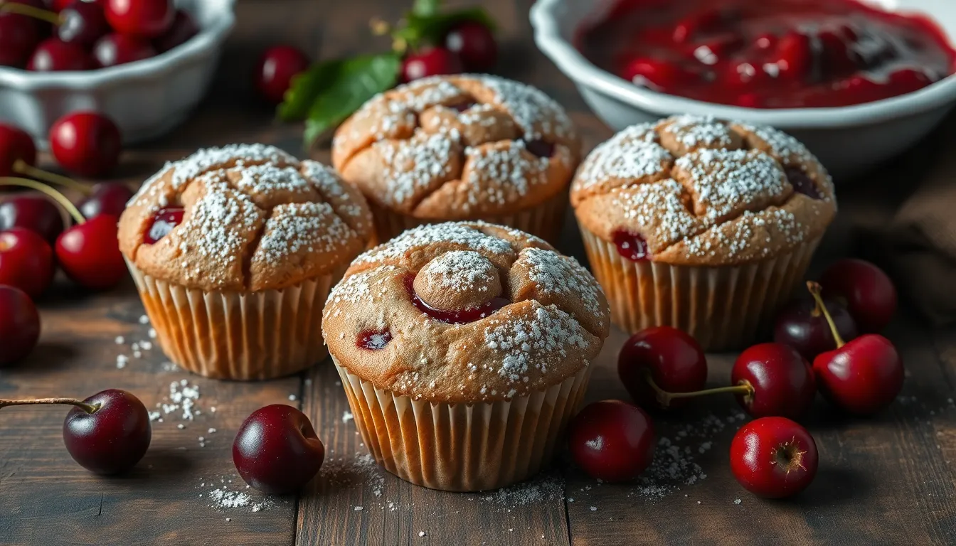 Easy Cherry Muffins Recipe: Fluffy, Bursting with Fresh Fruit (Ready in 30 Min!) 10 Easy Cherry Muffins Recipe: Fluffy, Bursting with Fresh Fruit (Ready in 30 Min!) 9