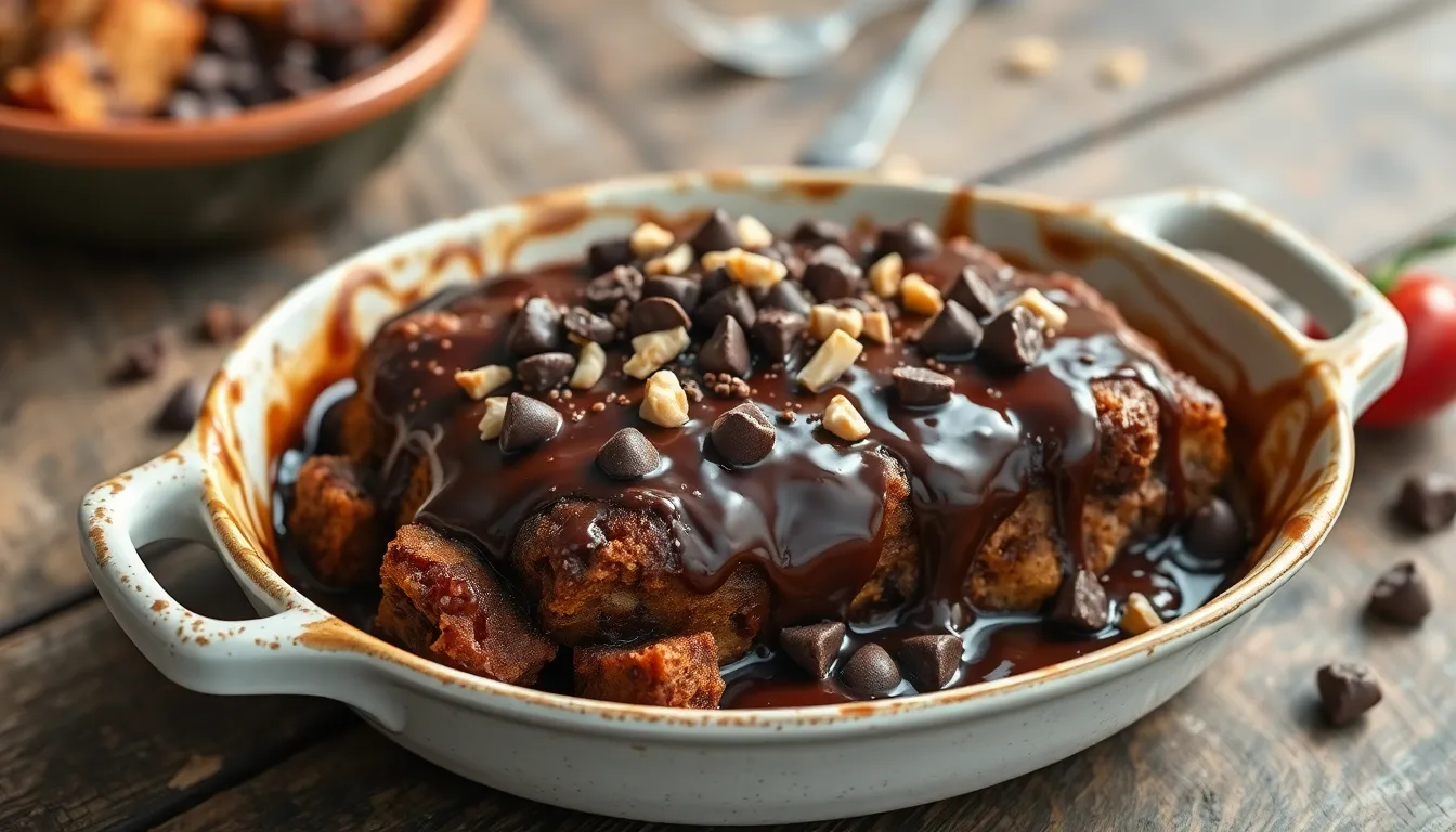 Easy Chocolate Bread Pudding Recipe: Transform Stale Bread into Decadent Dessert 10 Easy Chocolate Bread Pudding Recipe: Transform Stale Bread into Decadent Dessert 9