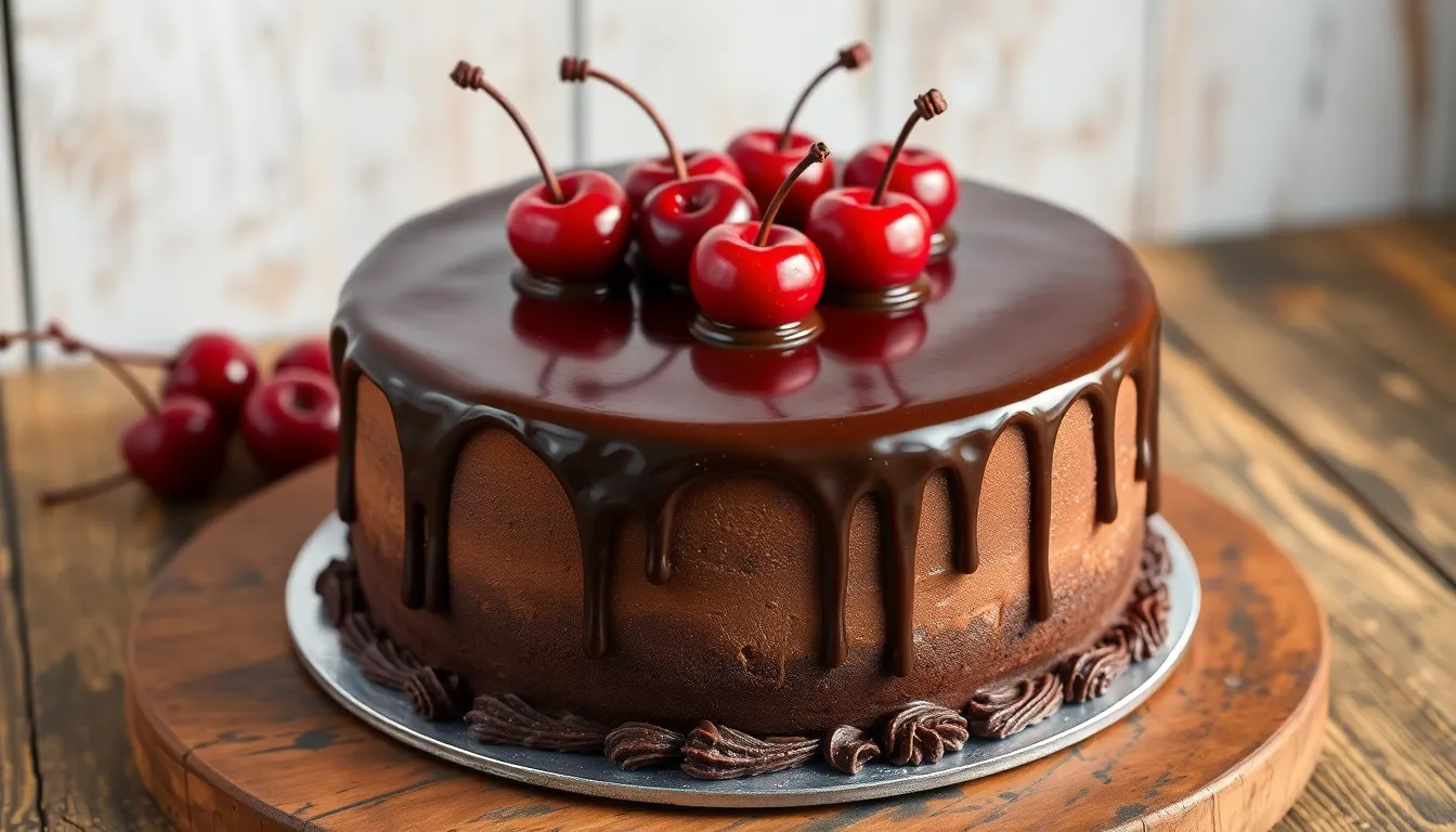 Ultimate Chocolate Cherry Cake Recipe: Moist Layers & Rich Cherry Filling 10 Ultimate Chocolate Cherry Cake Recipe: Moist Layers & Rich Cherry Filling 9