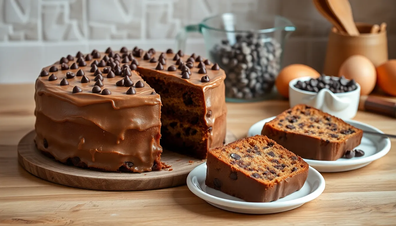 The Best Chocolate Chip Cake Recipe (Soft, Fluffy & Loaded with Chips!) 10 The Best Chocolate Chip Cake Recipe (Soft, Fluffy & Loaded with Chips!) 9