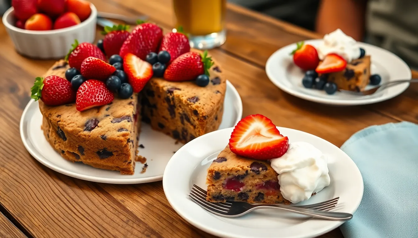 Easy Chocolate Chip Cookie Cake Recipe (Better Than Store-Bought!) 10 Easy Chocolate Chip Cookie Cake Recipe (Better Than Store-Bought!) 9