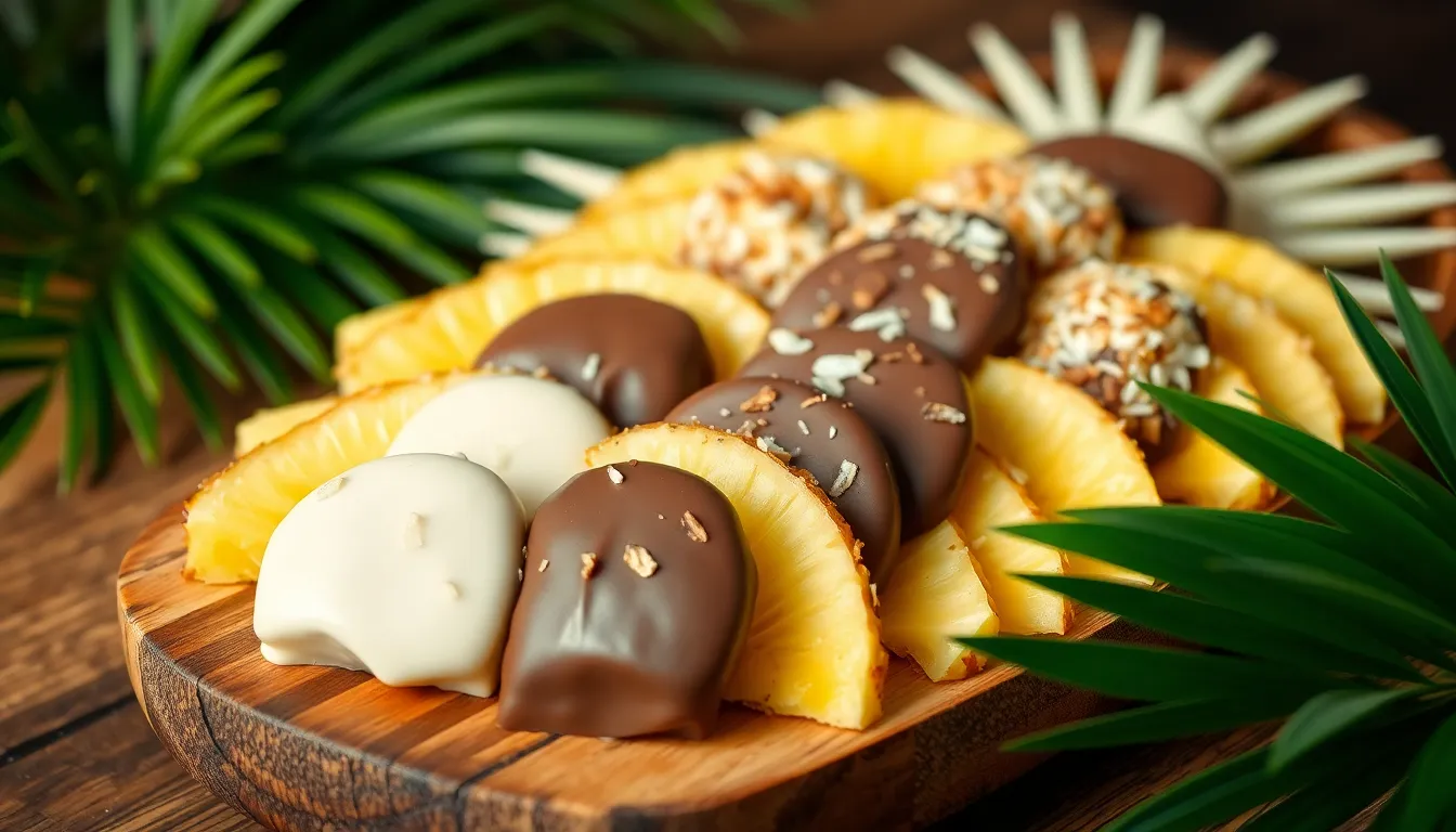 Easy Chocolate Covered Pineapple Recipe: Perfect Tropical Treat in 30 Minutes 10 Easy Chocolate Covered Pineapple Recipe: Perfect Tropical Treat in 30 Minutes 9