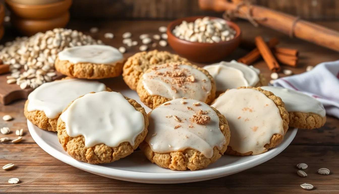 Best Iced Oatmeal Cookies Recipe: Chewy & Sweet with Vanilla Glaze 10 Best Iced Oatmeal Cookies Recipe: Chewy & Sweet with Vanilla Glaze 9