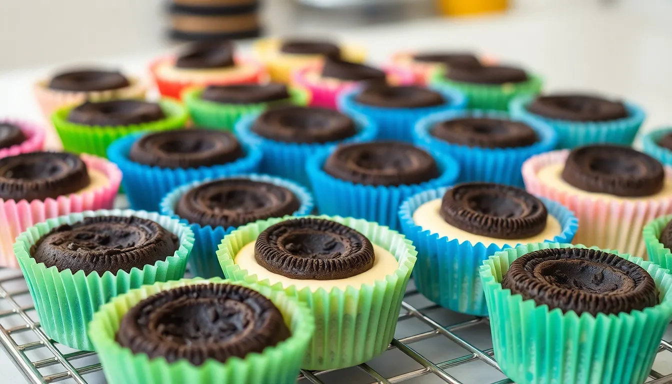 Easy Mini Oreo Cheesecakes Recipe - No Water Bath Required (Perfect for Parties!) 10 Easy Mini Oreo Cheesecakes Recipe - No Water Bath Required (Perfect for Parties!) 9