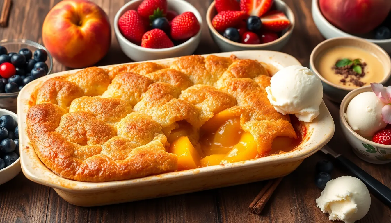 Easy Peach Cobbler with Cake Mix Recipe (Ready in Under 1 Hour!) 10 Easy Peach Cobbler with Cake Mix Recipe (Ready in Under 1 Hour!) 9