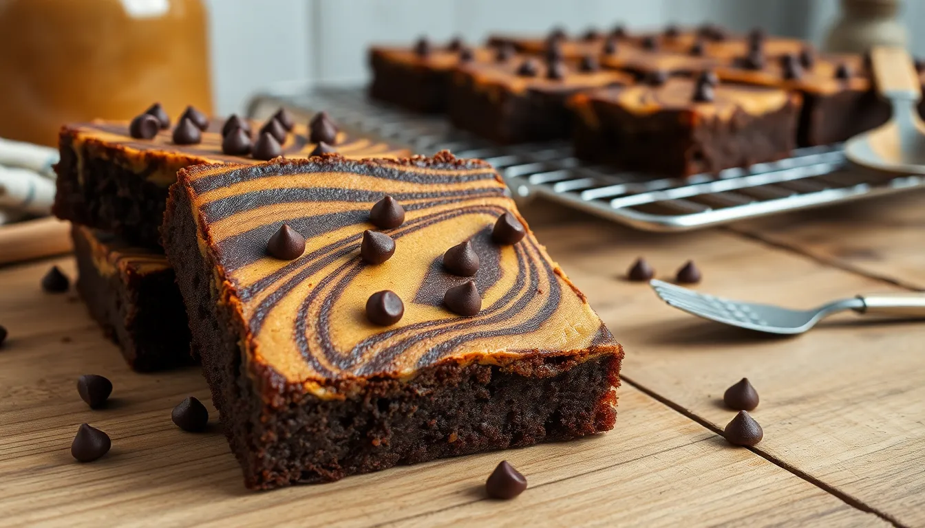 Fudgy Peanut Butter Brownies Recipe - Easy Swirled Chocolate Brownies 10 Fudgy Peanut Butter Brownies Recipe - Easy Swirled Chocolate Brownies 9