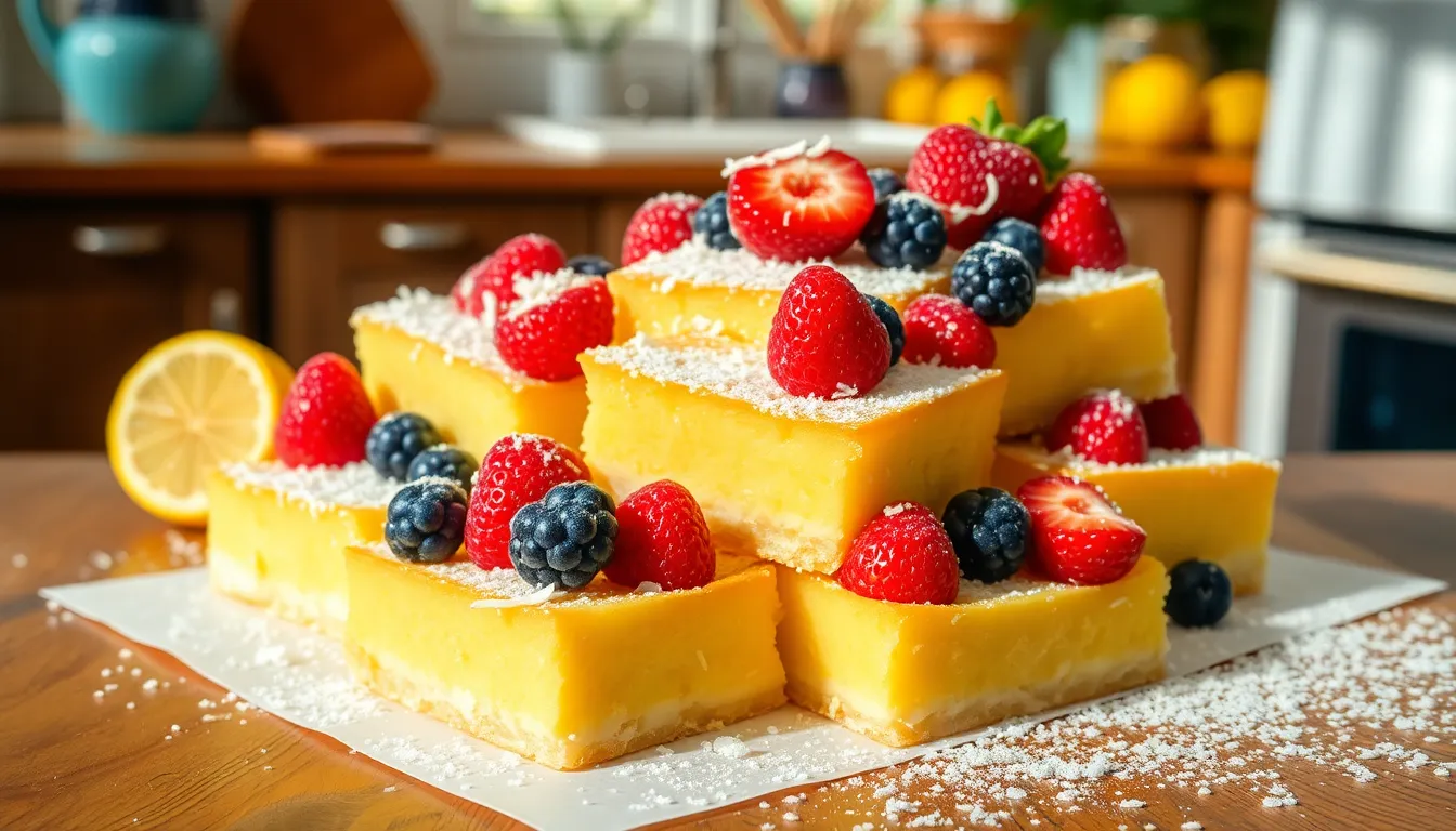 Easy 2 Ingredient Lemon Bars Recipe (Ready in 30 Minutes!) 12 Easy 2 Ingredient Lemon Bars Recipe (Ready in 30 Minutes!) 11