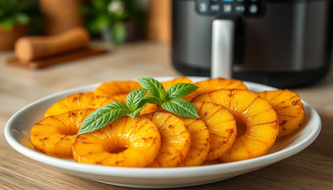 Easy Air Fryer Pineapple Recipe: Caramelized & Ready in 15 Minutes 12 Easy Air Fryer Pineapple Recipe: Caramelized & Ready in 15 Minutes 11