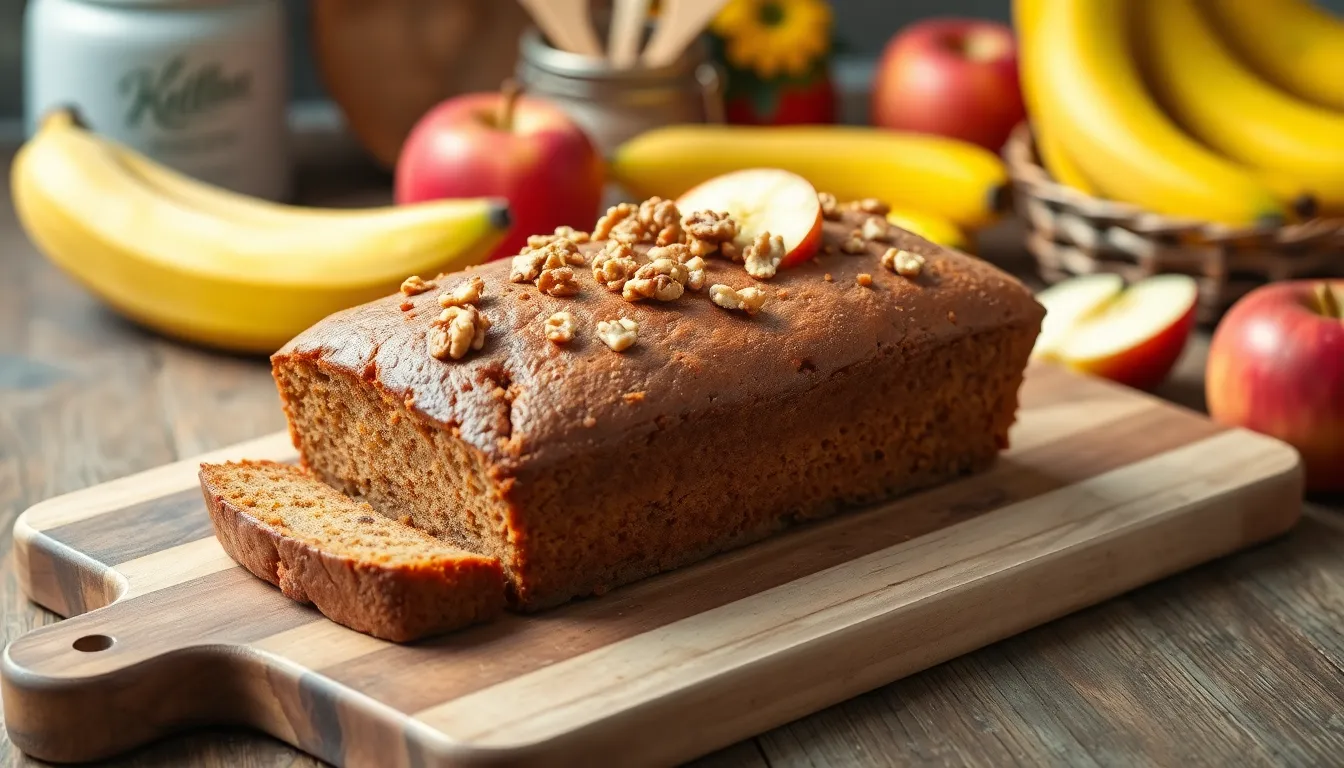 Easy Apple Banana Bread Recipe: Moist, Flavorful & Perfect for Overripe Fruit 12 Easy Apple Banana Bread Recipe: Moist, Flavorful & Perfect for Overripe Fruit 11