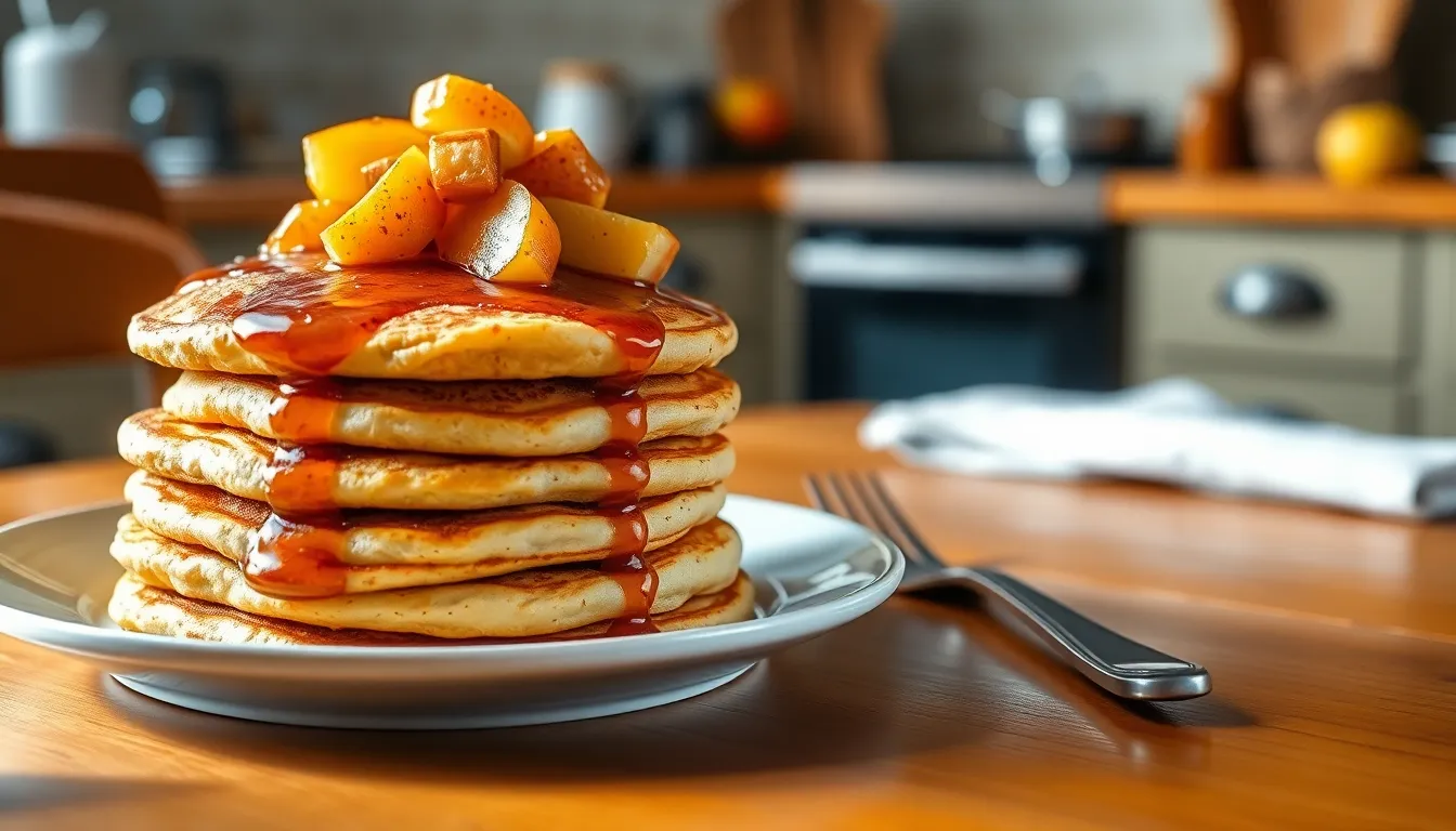 Easy Apple Cinnamon Pancakes Recipe - Fluffy, Spiced & Perfect for Fall 12 Easy Apple Cinnamon Pancakes Recipe - Fluffy, Spiced & Perfect for Fall 11