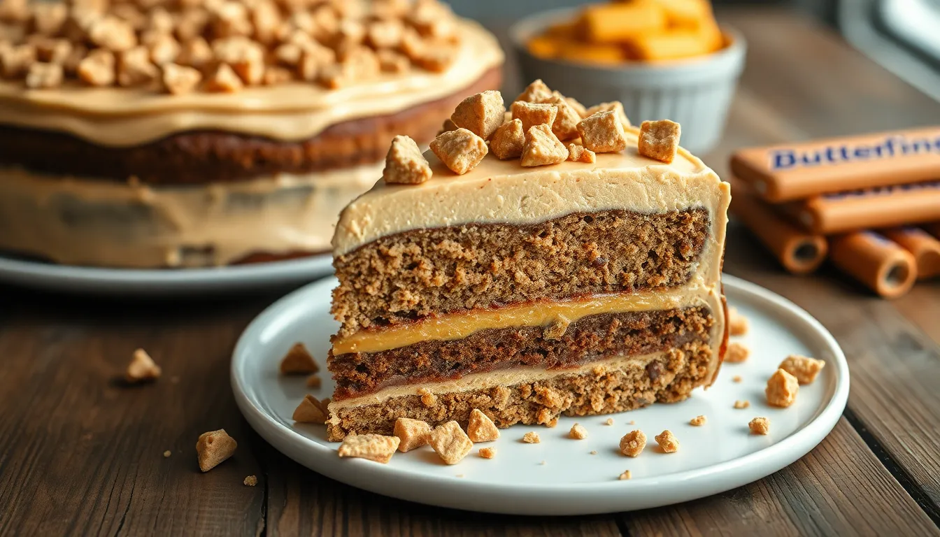 Easy Butterfinger Cake Recipe with Creamy Peanut Butter Frosting (So Good!) 12 Easy Butterfinger Cake Recipe with Creamy Peanut Butter Frosting (So Good!) 11