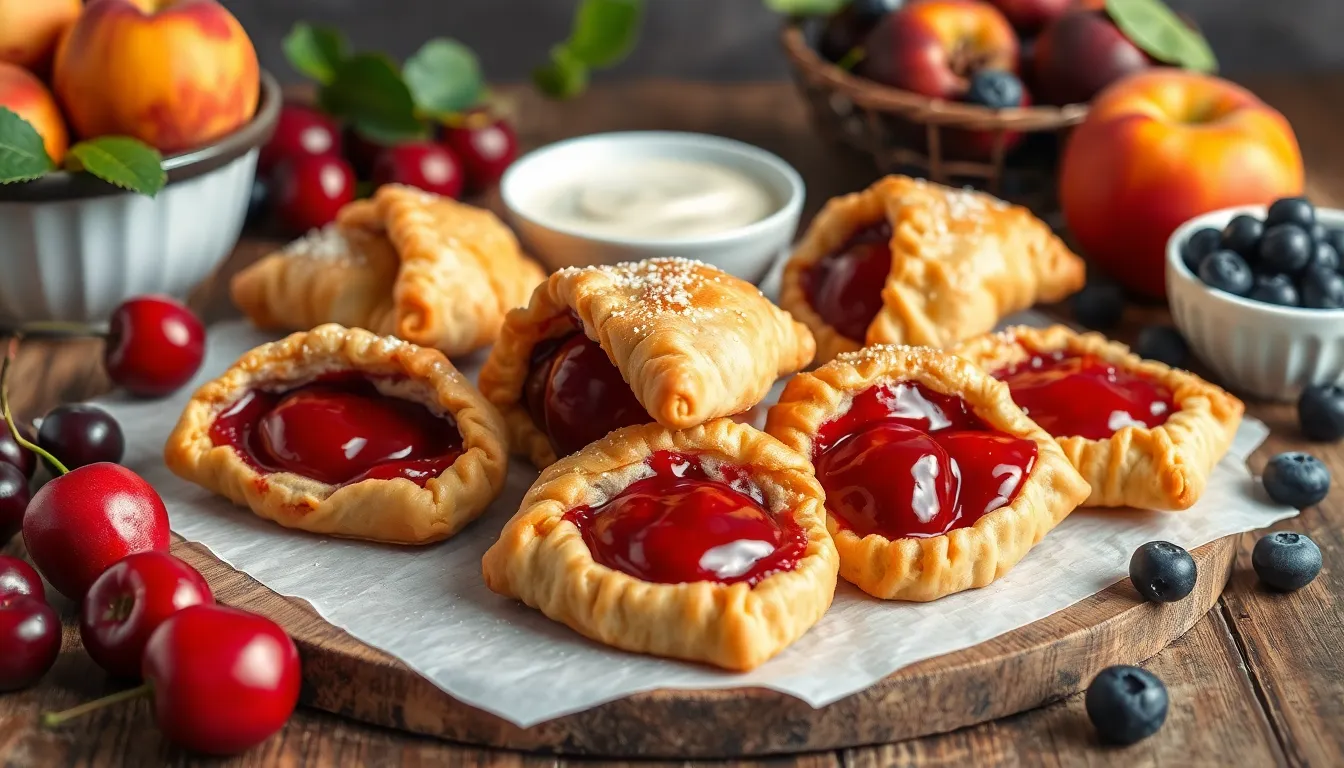Easy Homemade Cherry Turnovers Recipe - Flaky, Sweet & Bakery-Style 12 Easy Homemade Cherry Turnovers Recipe - Flaky, Sweet & Bakery-Style 11