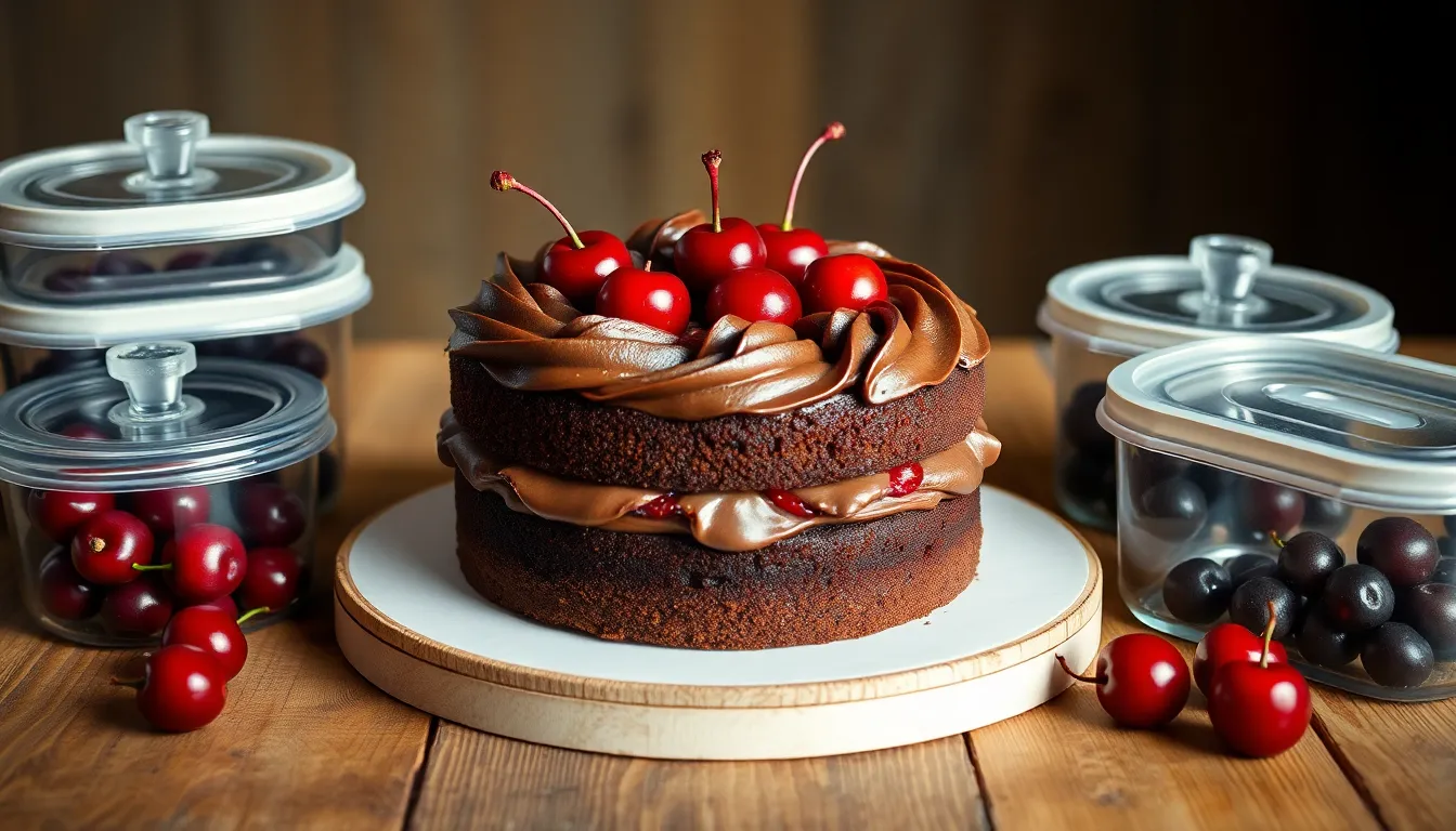 Ultimate Chocolate Cherry Cake Recipe: Moist Layers & Rich Cherry Filling 12 Ultimate Chocolate Cherry Cake Recipe: Moist Layers & Rich Cherry Filling 11